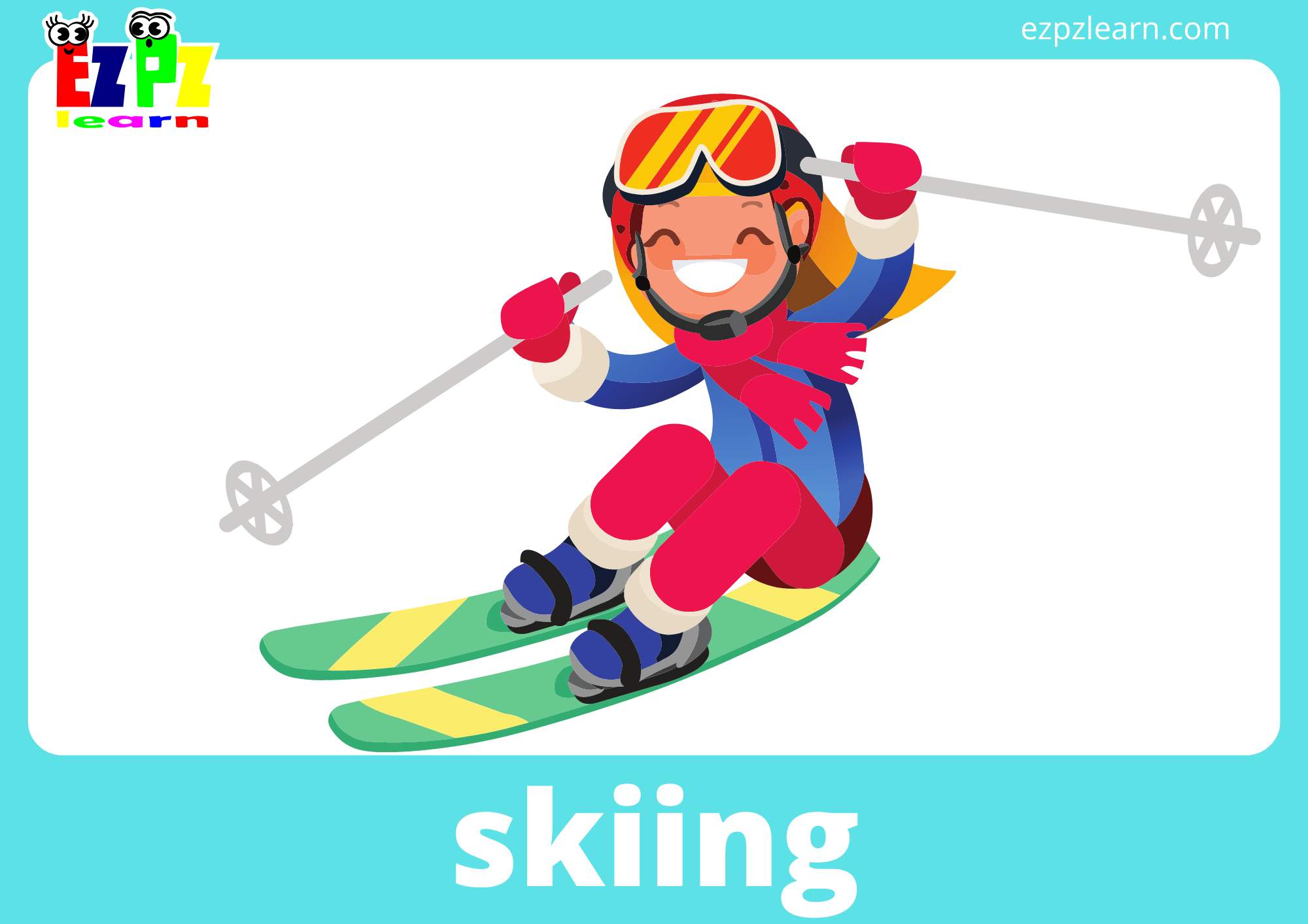 skiing